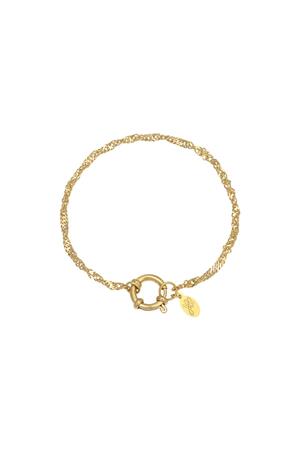 Bracciale Catena Dee Gold Stainless Steel h5 